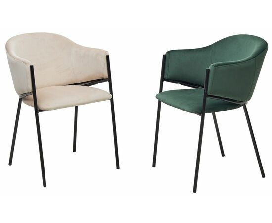 Стул ДИЛЛ, цвет H-30 изумрудный, велюр / черный каркас М-City, изображение 5 | Интернет магазин мебели и декора LifeDekor