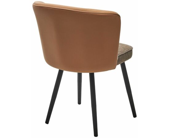 Стул МОНЕ MELANGE 290 рогожка / ENZO 210 экокожа / Черный каркас M-City, изображение 6 | Интернет магазин мебели и декора LifeDekor