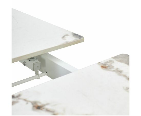 Стол CORNER 120 GLOSS GOLDEN JADE SOLID CERAMIC / WHITE, ®DISAUR, изображение 4 | Интернет магазин мебели и декора LifeDekor