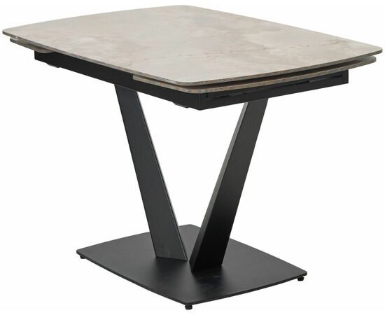 Стол ALATRI 120 GLOSS AMBER JADE SOLID CERAMIC / BLACK, ®DISAUR | Интернет магазин мебели и декора LifeDekor