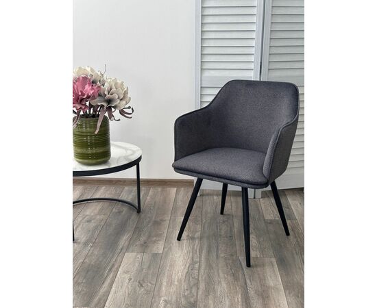 Стул FORT 360 град. поворот. NS13 Графит, букле / черный каркас, М-City, изображение 2 | Интернет магазин мебели и декора LifeDekor