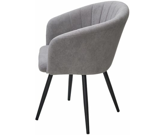 Стул RUNA, 360 град. поворот. B22 Серый, велюр / черный каркас, М-City, изображение 8 | Интернет магазин мебели и декора LifeDekor