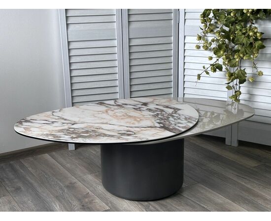 Стол кофейный NIKLAS TL-312 испанская керамика, стекло / МДФ окраш. /темно-серый МДФ каркас ®DISAUR, изображение 3 | Интернет магазин мебели и декора LifeDekor