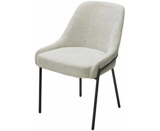 Стул GAVI Garna-157 светло-бежевый, ткань / черный каркас, ®DISAUR | Интернет магазин мебели и декора LifeDekor