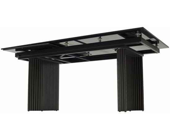 Стол RAGNAR 180 цвет 1697 Коричневая кожа, керамика / Темно-серый каркас, ®DISAUR, изображение 9 | Интернет магазин мебели и декора LifeDekor