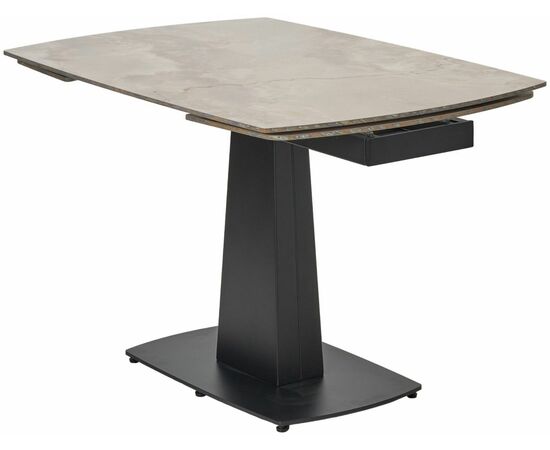 Стол BALDE 140 GLOSS AMBER JADE SOLID CERAMIC / BLACK, ®DISAUR | Интернет магазин мебели и декора LifeDekor