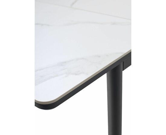 Стол ТЕТ-А-ТЕТ 120  Белый мрамор, керамика / Черный каркас М-City, изображение 9 | Интернет магазин мебели и декора LifeDekor