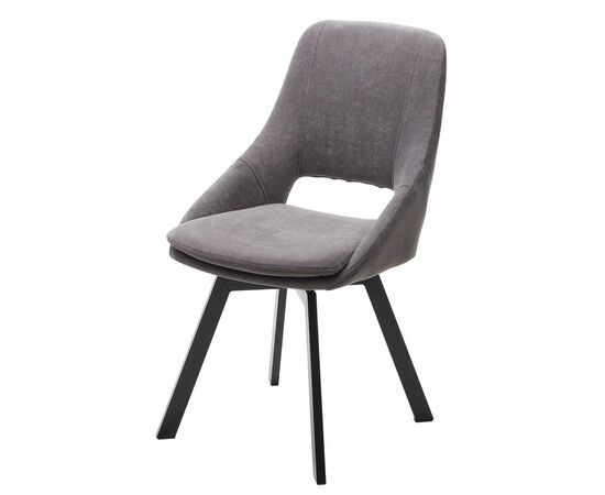 Стул ASP, цвет B28 Темно-серый, велюр / черный каркас, поворот.360 град. М-City | Интернет магазин мебели и декора LifeDekor