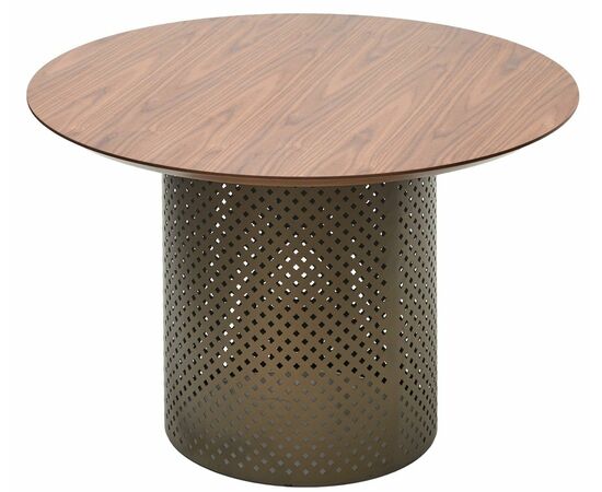 Стол RAFAEL 120 Орех 3001 МДФ / Бронза, ®DISAUR, изображение 6 | Интернет магазин мебели и декора LifeDekor