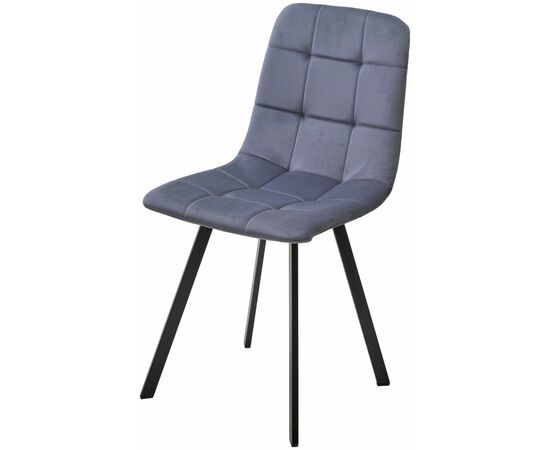 Стул РИЧИ, цвет H-14 Серый, велюр / черный каркас М-City | Интернет магазин мебели и декора LifeDekor
