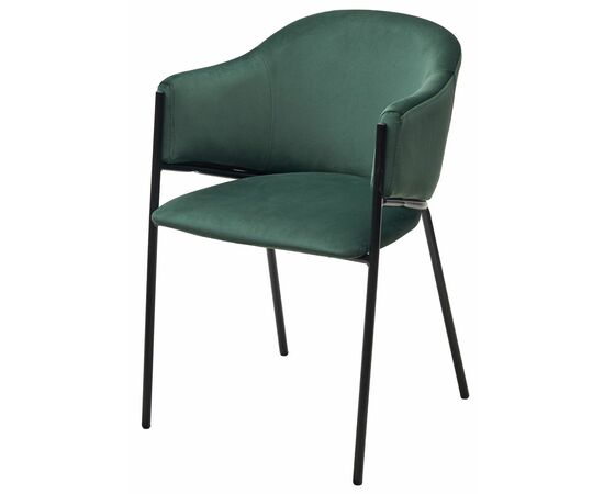Стул ДИЛЛ, цвет H-30 изумрудный, велюр / черный каркас М-City | Интернет магазин мебели и декора LifeDekor