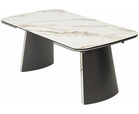 Стол VALDEMAR 180 KL-188 итальянская керамика, стекло/ каркас темно-серый/Kl-188, ®DISAUR, изображение 5 | Интернет магазин мебели и декора LifeDekor