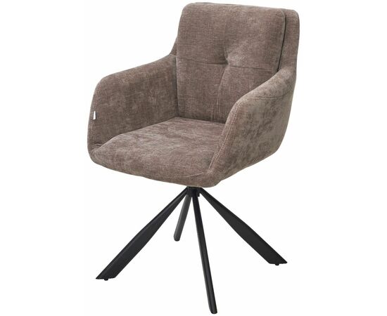 Стул ФЕДЕРИКО ДАНС 180 град. поворотный, NORDIC 35 Серо-зеленый / Черный каркас, M-City | Интернет магазин мебели и декора LifeDekor