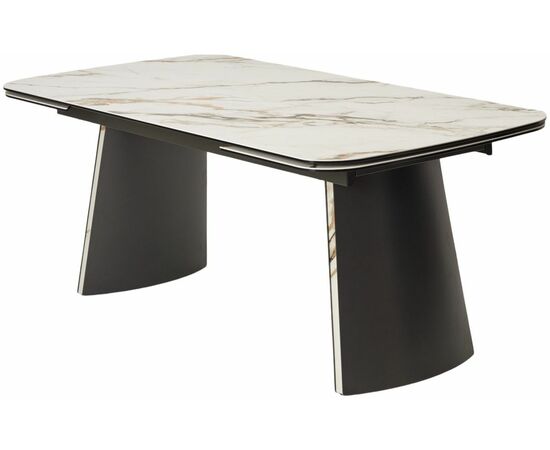 Стол VALDEMAR 180 KL-188 итальянская керамика, стекло/ каркас темно-серый/Kl-188, ®DISAUR | Интернет магазин мебели и декора LifeDekor