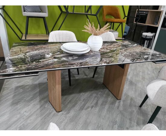 Стол МОЦАРТ 200 AMADEUS POLISHED, керамика / Дуб монтана М-City, изображение 2 | Интернет магазин мебели и декора LifeDekor