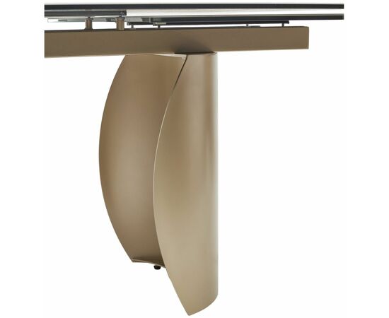 Стол BRONTE 200 раскладной KL-188 Контрастный мрамор матовый, итальянская керамика/ Шампань, ®DISAUR, изображение 10 | Интернет магазин мебели и декора LifeDekor