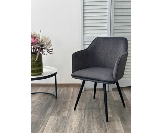 Стул FORT 360 град. поворот. NS13 Графит, букле / черный каркас, М-City, изображение 4 | Интернет магазин мебели и декора LifeDekor