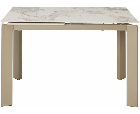 Стол CORNER 120 GLOSS LUXURY PANDORA SOLID CERAMIC / TAUPE, ®DISAUR, изображение 3 | Интернет магазин мебели и декора LifeDekor