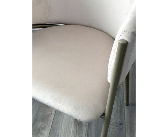 Стул ДИЛЛ, цвет H-06 Бежевый, велюр / шампань каркас М-City, изображение 4 | Интернет магазин мебели и декора LifeDekor