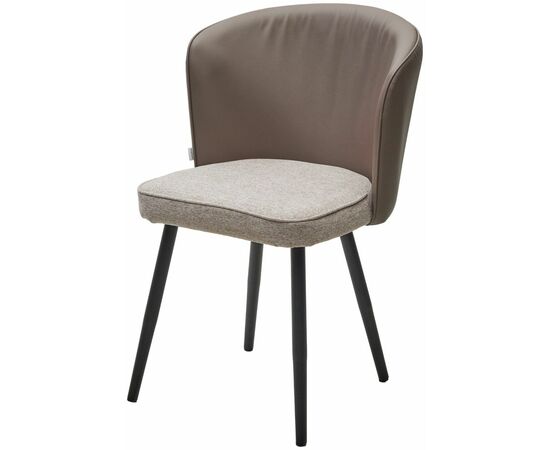 Стул МОНЕ ROVENA BISCUT ткань / ORAKUL 290 экокожа / Черный каркас M-City | Интернет магазин мебели и декора LifeDekor