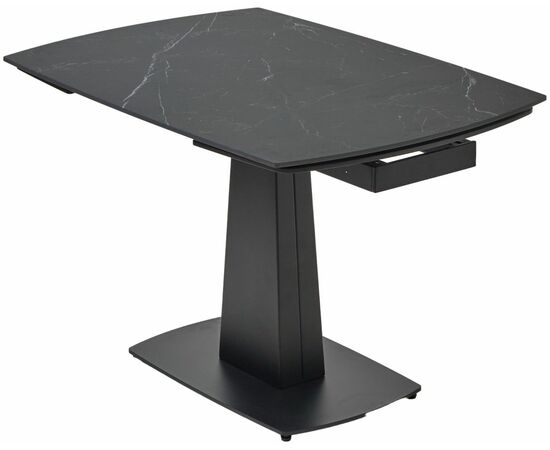 Стол BALDE 120 MATT BLACK MARBLE SOLID CERAMIC / BLACK, ®DISAUR, изображение 11 | Интернет магазин мебели и декора LifeDekor