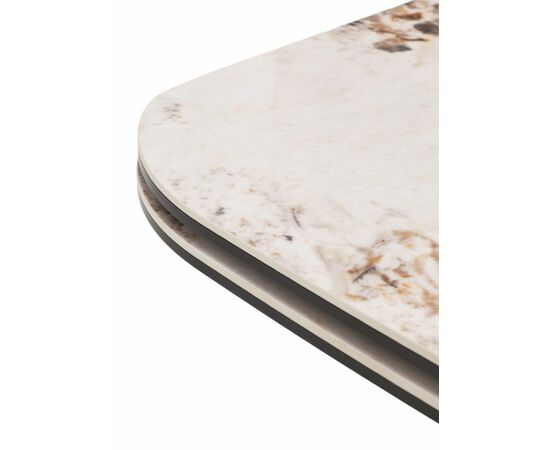 Стол STEFAN 180 GLOSS LUXURY PANDORA керамика, стекло/ каркас латте, ®DISAUR, изображение 7 | Интернет магазин мебели и декора LifeDekor