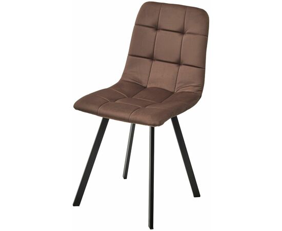Стул РИЧИ, цвет H-71 Шоколадный, велюр / черный каркас М-City | Интернет магазин мебели и декора LifeDekor
