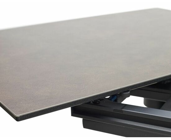 Стол RAGNAR 180 цвет 1697 Коричневая кожа, керамика / Темно-серый каркас, ®DISAUR, изображение 7 | Интернет магазин мебели и декора LifeDekor