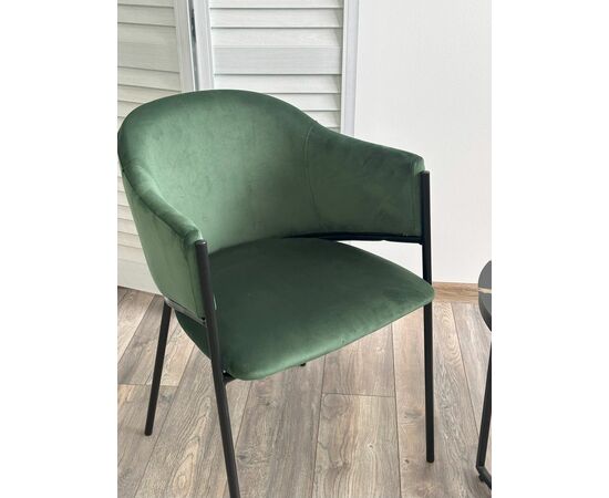 Стул ДИЛЛ, цвет H-30 изумрудный, велюр / черный каркас М-City, изображение 4 | Интернет магазин мебели и декора LifeDekor