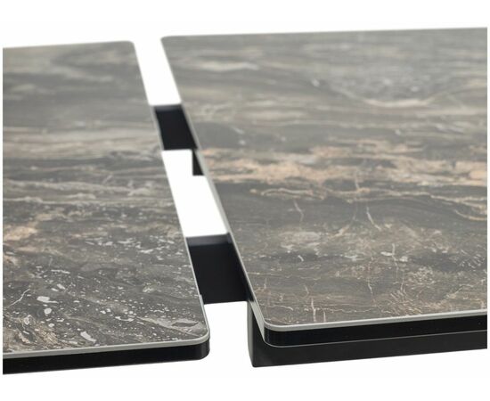 Стол BELLUNO 160 KL-176, итальянская керамика/ черный каркас, ®DISAUR, изображение 6 | Интернет магазин мебели и декора LifeDekor
