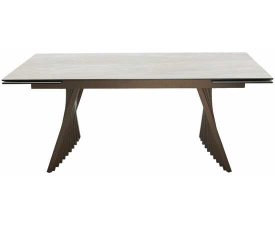 Стол IVAR 180 MARBLES TL-109 Серый мрамор, испанская керамика/Шоколадное золото каркас, ®DISAUR, изображение 5 | Интернет магазин мебели и декора LifeDekor