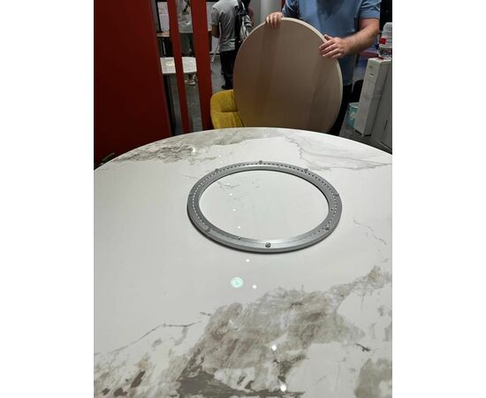 Стол CASTELA 135 Белый мрамор CA071, керамика / Орех, ®DISAUR, изображение 15 | Интернет магазин мебели и декора LifeDekor