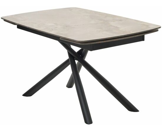 Стол RIVOLI 140 GLOSS AMBER JADE SOLID CERAMIC / BLACK, ®DISAUR | Интернет магазин мебели и декора LifeDekor