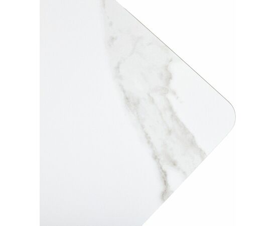 Стол ТЕТ-А-ТЕТ 90  Белый мрамор, керамика / Черный каркас М-City, изображение 8 | Интернет магазин мебели и декора LifeDekor