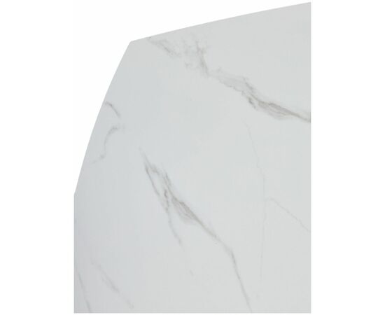 Стол BALDE 140 MATT WHITE MARBLE SOLID CERAMIC / BLACK, ®DISAUR, изображение 11 | Интернет магазин мебели и декора LifeDekor