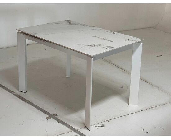 Стол CORNER 120 GLOSS GOLDEN JADE SOLID CERAMIC / WHITE, ®DISAUR, изображение 2 | Интернет магазин мебели и декора LifeDekor