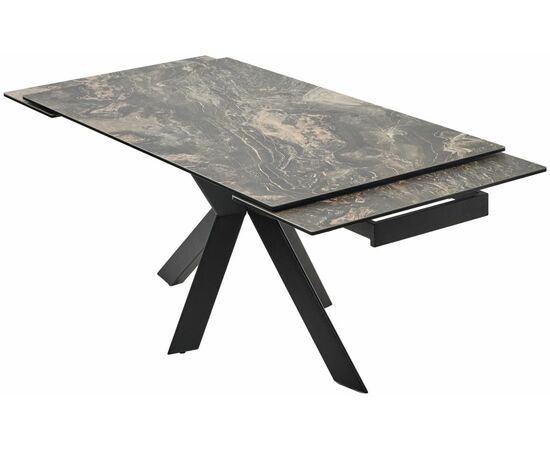Стол BELLUNO 160 KL-176, итальянская керамика/ черный каркас, ®DISAUR, изображение 10 | Интернет магазин мебели и декора LifeDekor