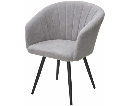 Стул RUNA, 360 град. поворот. B22 Серый, велюр / черный каркас, М-City | Интернет магазин мебели и декора LifeDekor