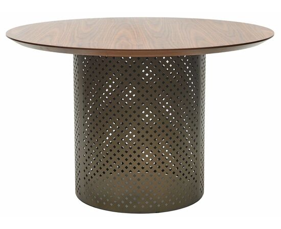 Стол RAFAEL 120 Орех 3001 МДФ / Бронза, ®DISAUR, изображение 5 | Интернет магазин мебели и декора LifeDekor