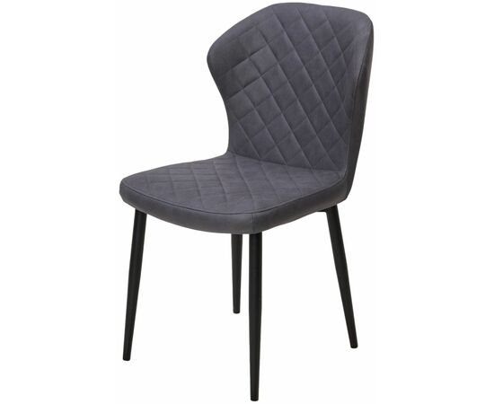 Стул МОНРО, цвет Style-22 Темно-серый, экокожа / черный каркас М-City | Интернет магазин мебели и декора LifeDekor