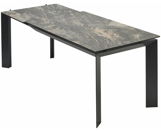 Стол CREMONA 140 KL-176, итальянская керамика/ черный каркас, ®DISAUR, изображение 12 | Интернет магазин мебели и декора LifeDekor