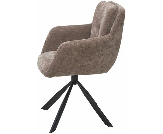 Стул ФЕДЕРИКО ДАНС 180 град. поворотный, NORDIC 35 Серо-зеленый / Черный каркас, M-City, изображение 6 | Интернет магазин мебели и декора LifeDekor