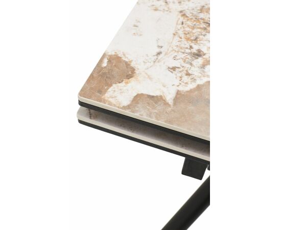 Стол ЛИБЕРТИ 140 Pandora, керамика / Черный каркас М-City, изображение 8 | Интернет магазин мебели и декора LifeDekor