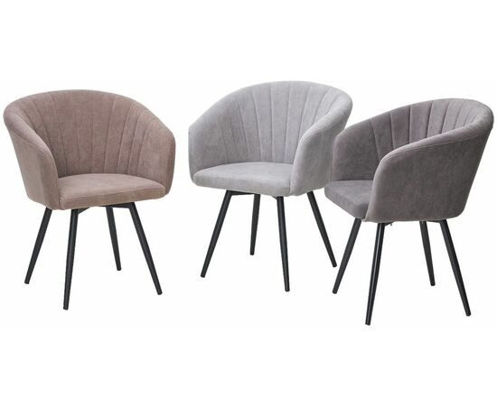 Стул RUNA, 360 град. поворот. B28 Темнор-серый, велюр / черный каркас, М-City, изображение 5 | Интернет магазин мебели и декора LifeDekor