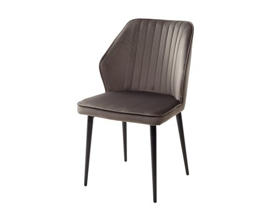 Стул SEATTLE-V ГРАФИТ #14, велюр / черный каркас М-City | Интернет магазин мебели и декора LifeDekor