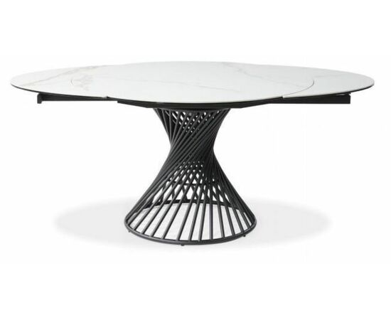 Стол BUENO 120 GLOSS GOLDEN JADE SOLID CERAMIC / BLACK, ®DISAUR, изображение 13 | Интернет магазин мебели и декора LifeDekor