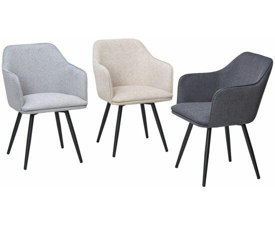 Стул FORT 360 град. поворот. NS13 Графит, букле / черный каркас, М-City, изображение 5 | Интернет магазин мебели и декора LifeDekor