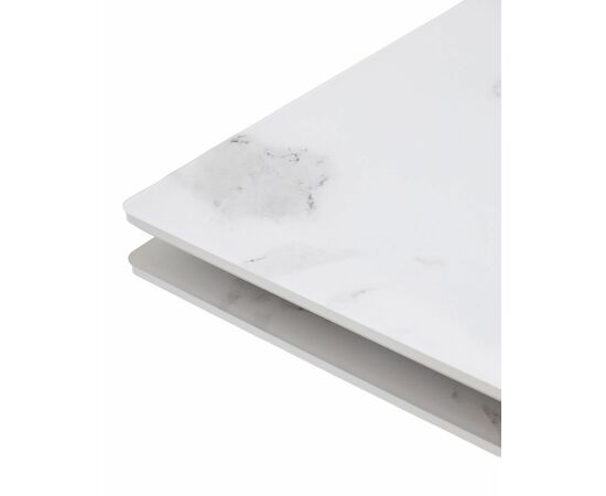 Стол МОЦАРТ 200 Белый мрамор, стекло / Белый М-City, изображение 9 | Интернет магазин мебели и декора LifeDekor