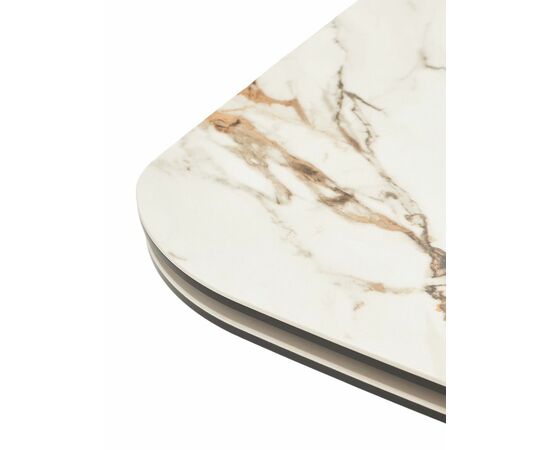 Стол VALDEMAR 180 KL-188 итальянская керамика, стекло/ каркас темно-серый/Kl-188, ®DISAUR, изображение 7 | Интернет магазин мебели и декора LifeDekor