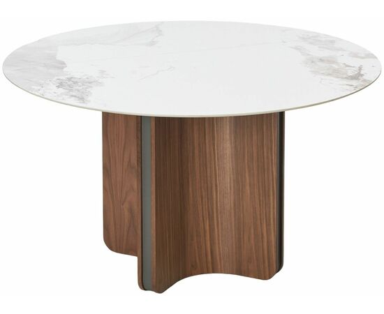 Стол CASTELA 135 Белый мрамор CA071, керамика / Орех, ®DISAUR, изображение 12 | Интернет магазин мебели и декора LifeDekor
